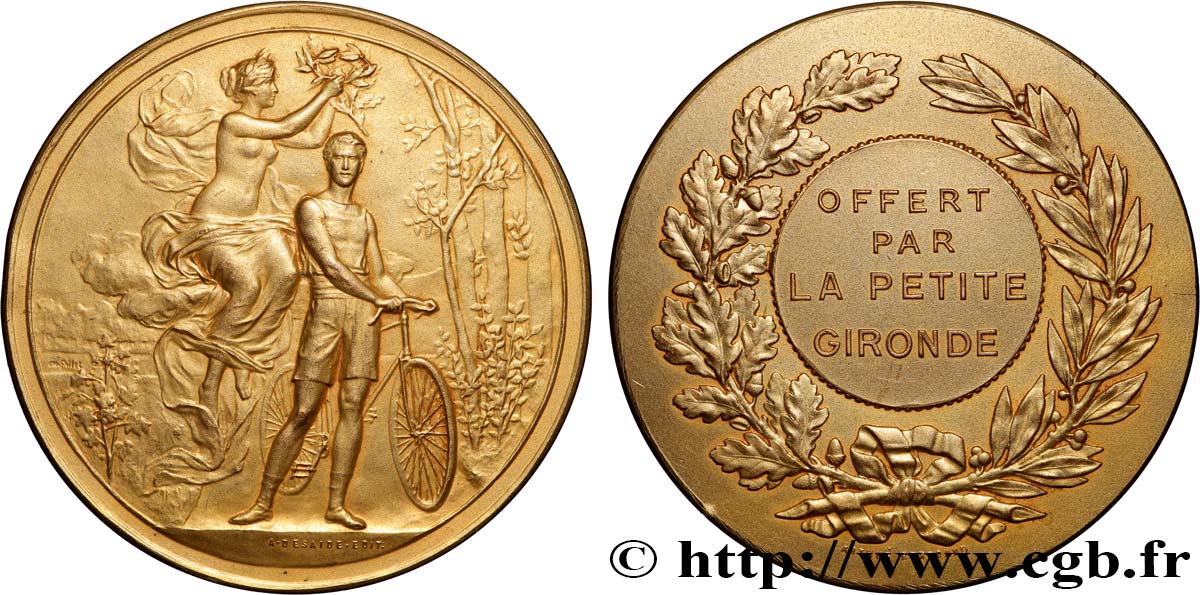 TERZA REPUBBLICA FRANCESE Médaille, Offert par la Petite Gironde q.SPL