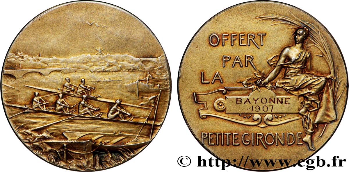 TERZA REPUBBLICA FRANCESE Médaille, Offert par la Petite Gironde q.SPL