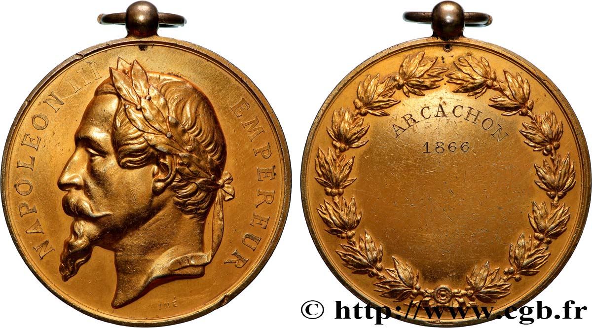 SECOND EMPIRE Médaille, Arcachon XF