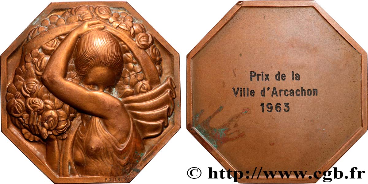 CINQUIÈME RÉPUBLIQUE Médaille, Prix de la ville TTB