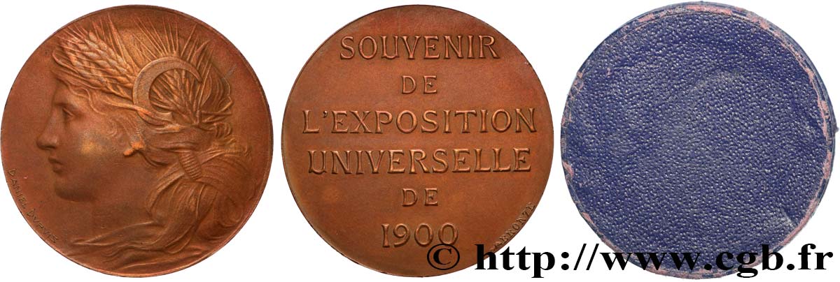 III REPUBLIC Médaille de Souvenir de l’Exposition universelle AU