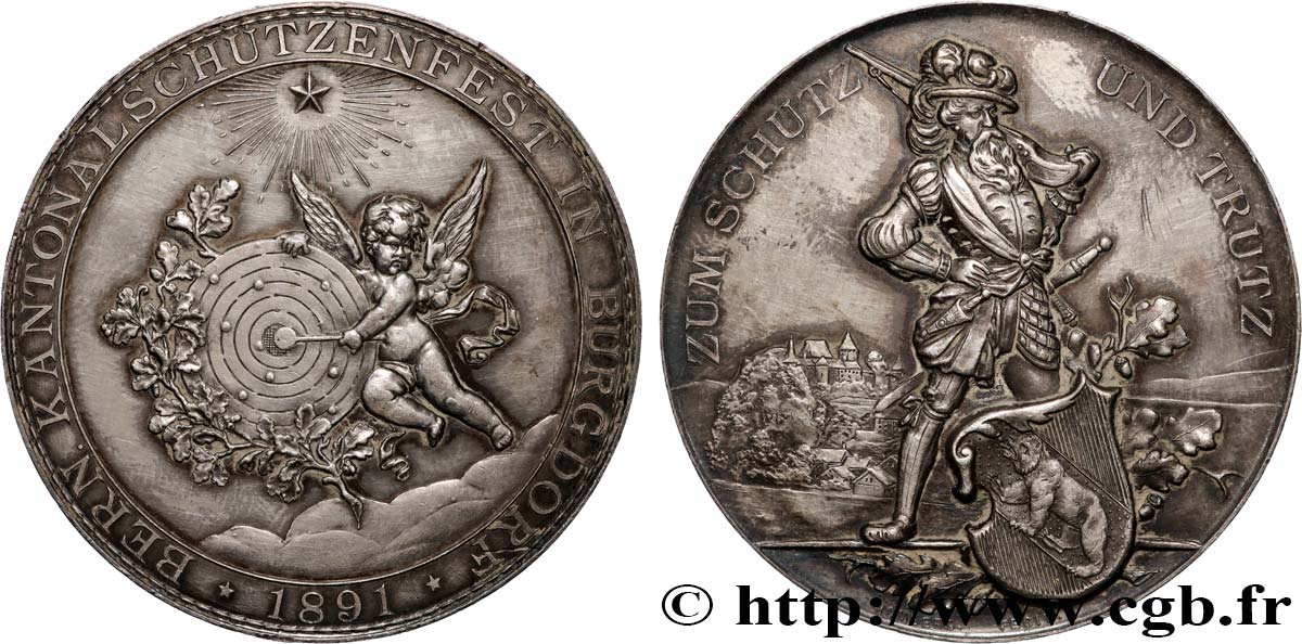 SUISSE Médaille, Festival de tir de Burgdorf TTB
