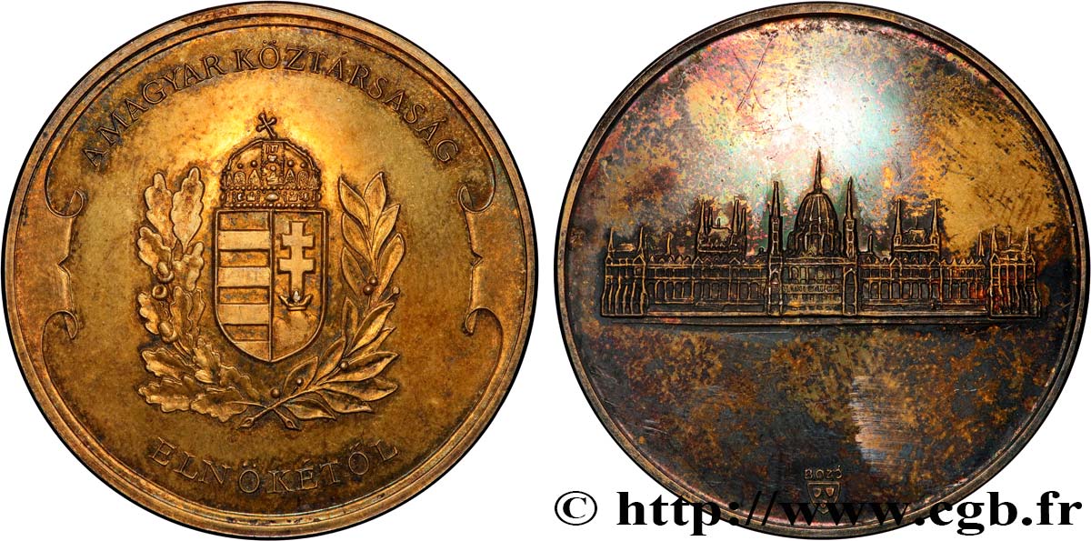 HONGRIE Médaille, Parlement de Budapest TTB+