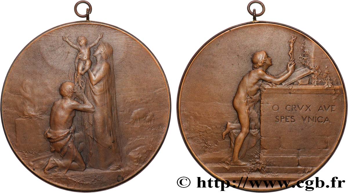 III REPUBLIC Médaille religieuse, la Rédemption AU