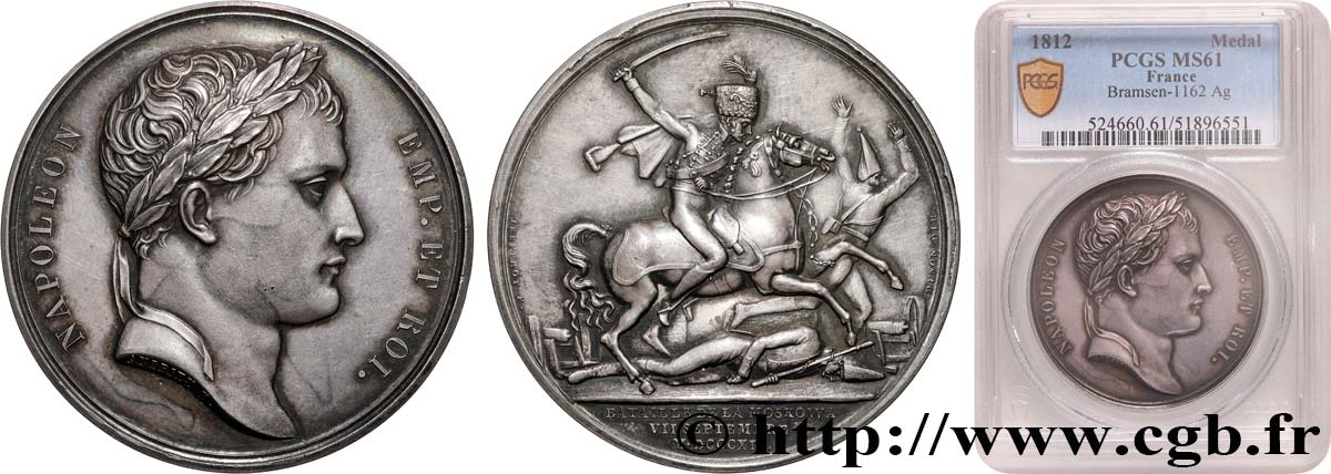 PREMIER EMPIRE Médaille, Bataille de la Moskowa SUP61