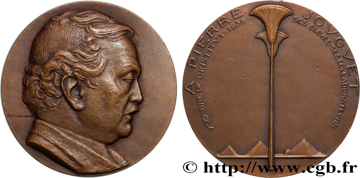 TERZA REPUBBLICA FRANCESE Médaille, A Pierre Jouguet, membre de l’Institut q.SPL