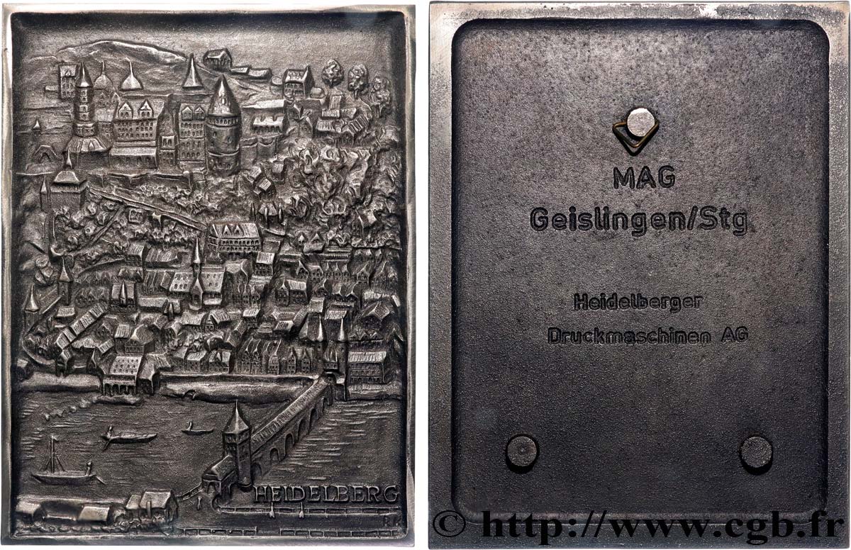 DEUTSCHLAND Plaque, Heidelberg VZ