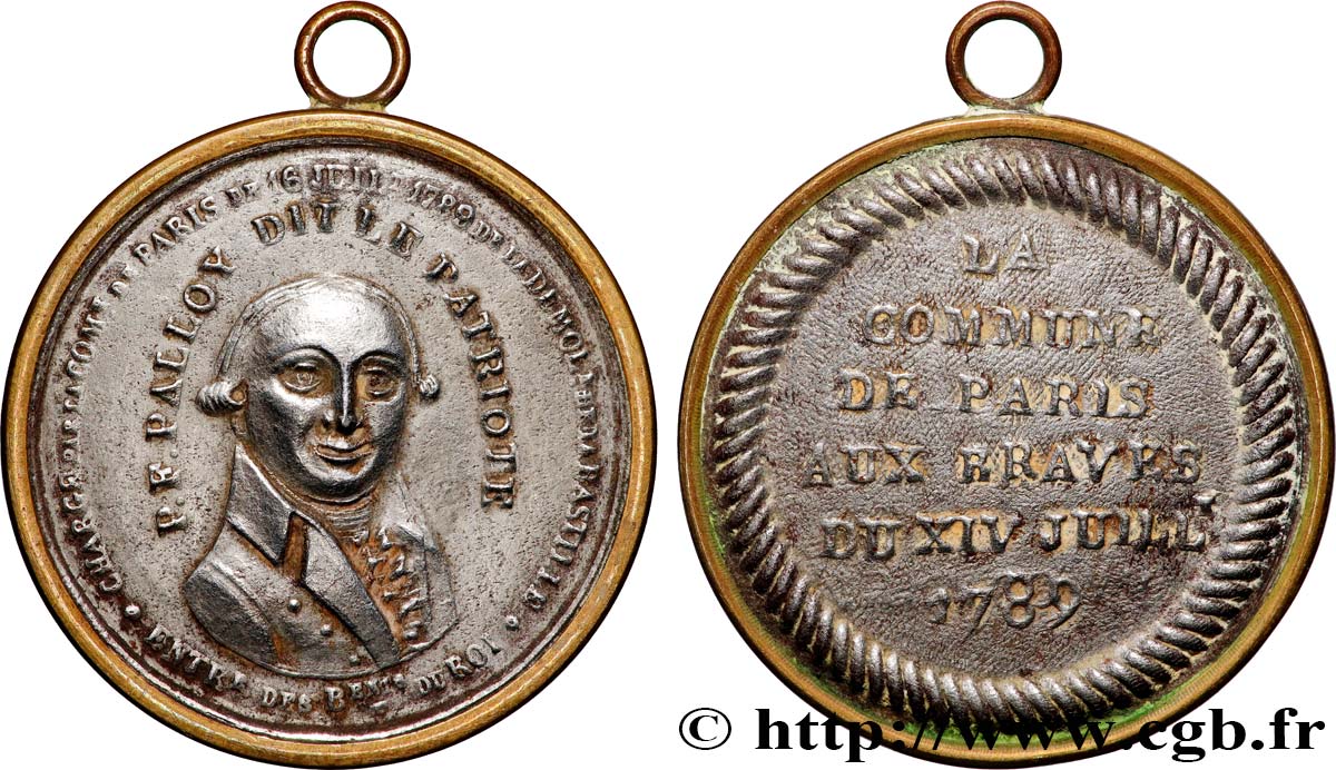 LA CONVENTION Médaille de Palloy, patriote Palloy TTB+