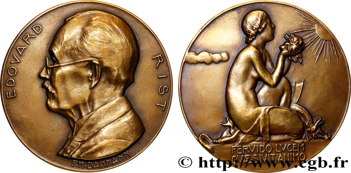 SCIENCES & SCIENTIFIQUES Médaille, Edouard Rist AU