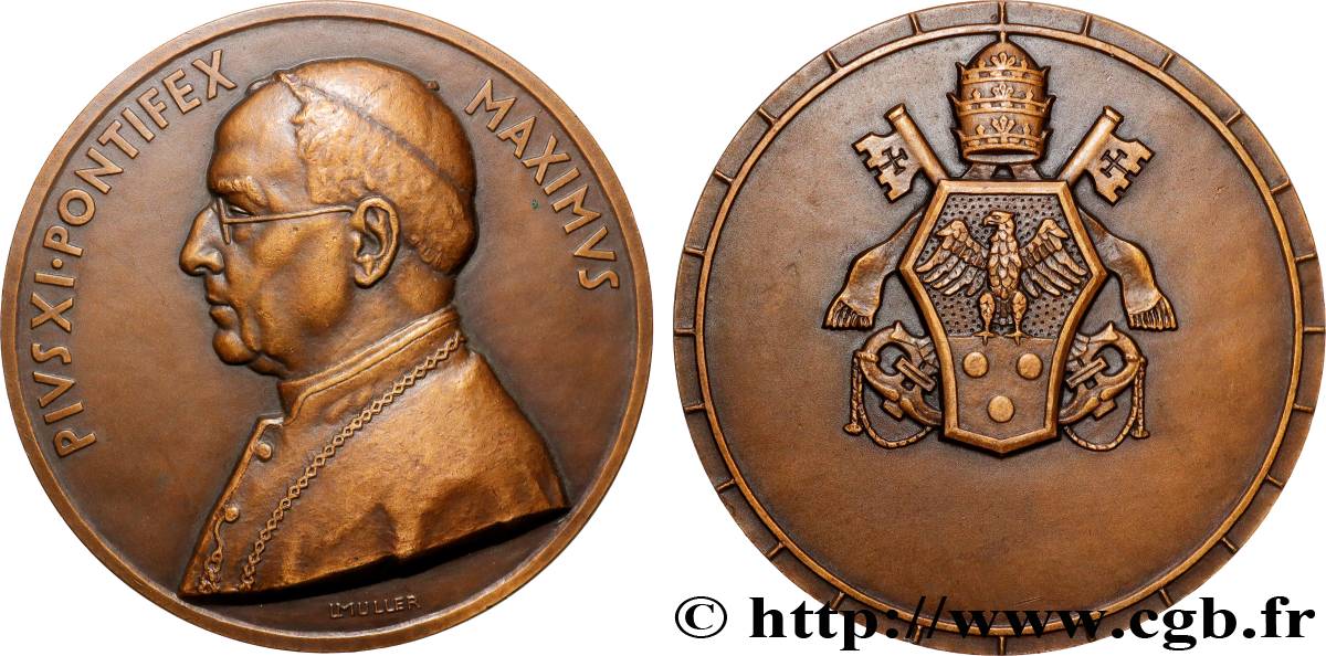 VATICAN - PIE XI (Achille Ratti) Médaille, Pie XI TTB+/SUP