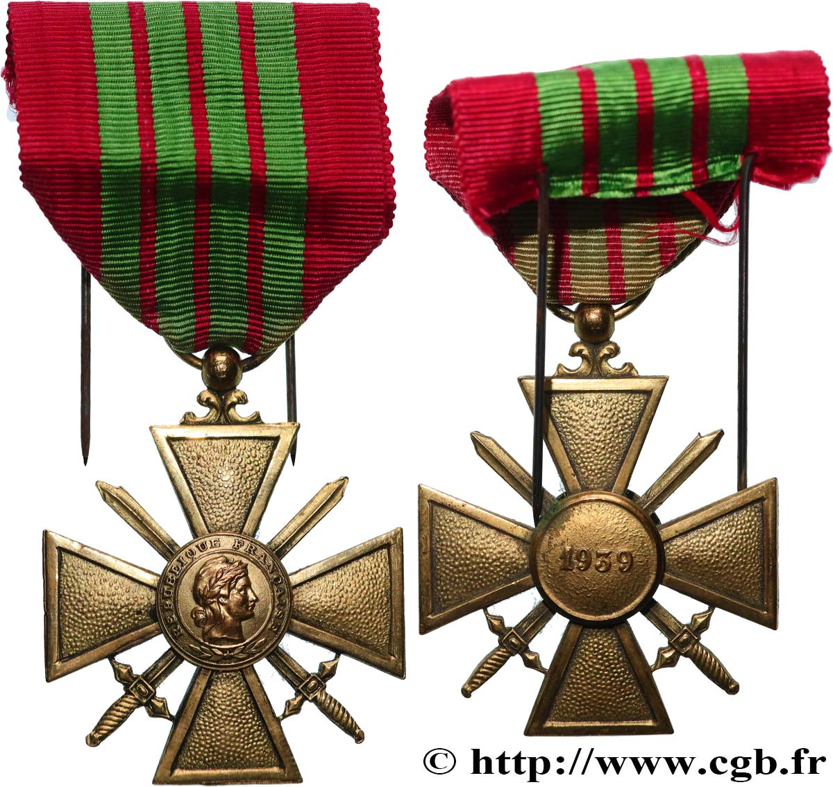 ETAT FRANÇAIS Croix de guerre, 1939-1945 SS