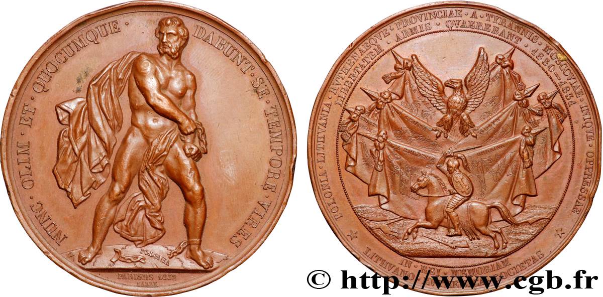 POLONIA - INSURRECTION Médaille, Guerre polono-russe de 1830-1831 BB