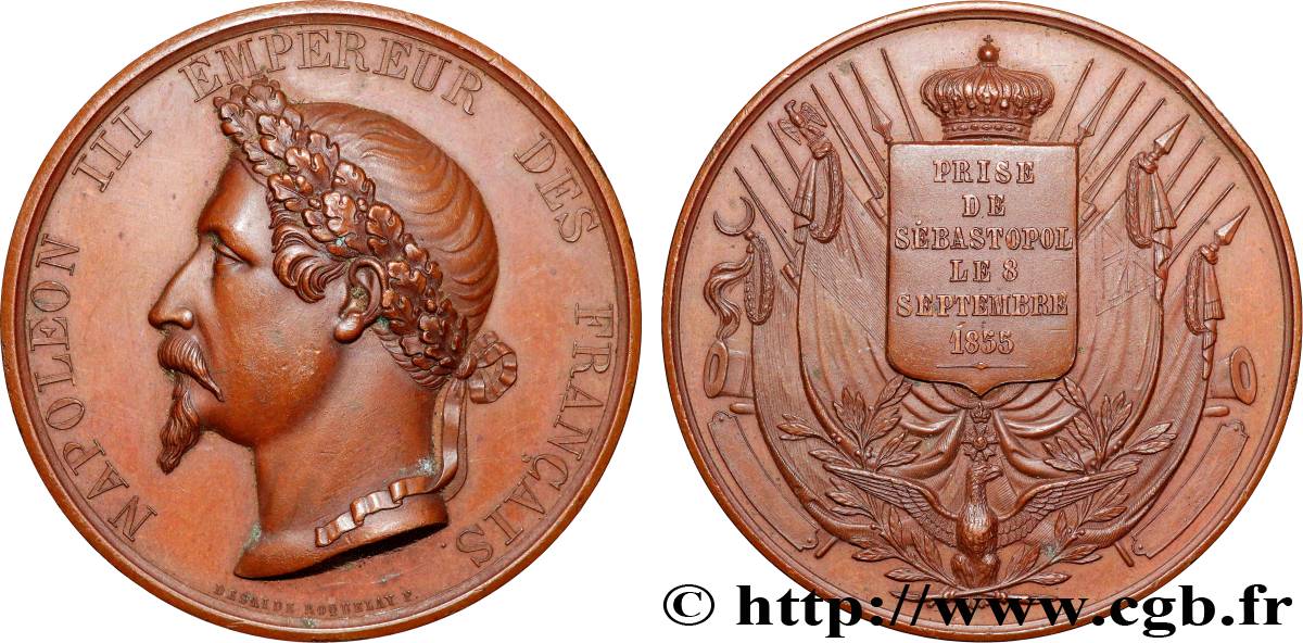 SECOND EMPIRE Médaille, Prise de Sebastopol AU