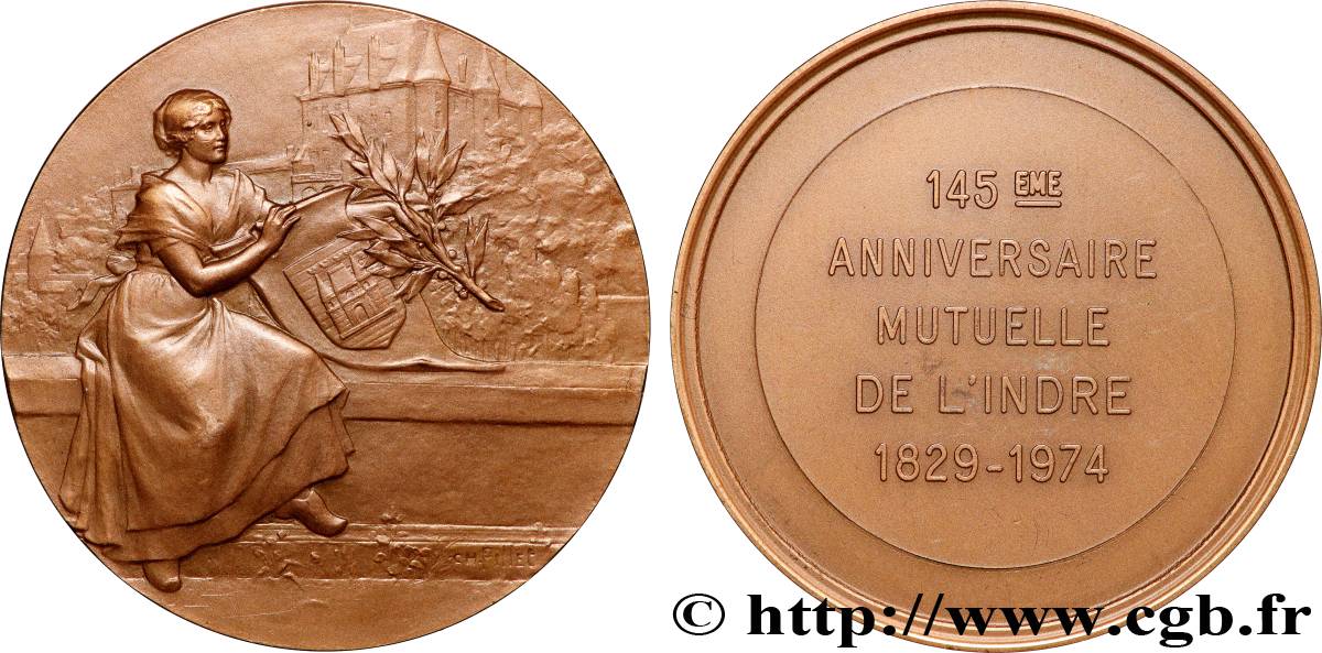 INSURANCES Médaille, 145e anniversaire de la Mutuelle de l’Indre AU