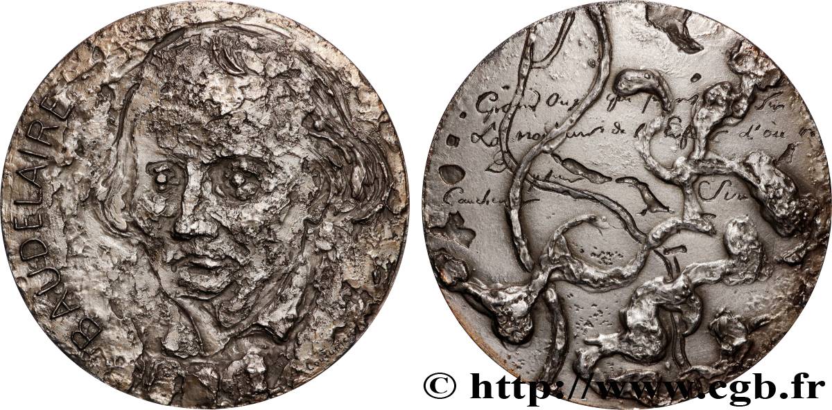 LITERATURE : WRITERS - POETS Médaille, Charles Baudelaire AU