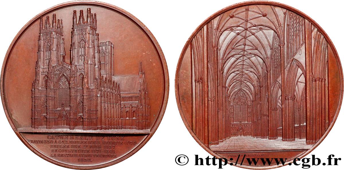 MONUMENTS ET HISTOIRE Médaille, Cathédrale d’York TTB+