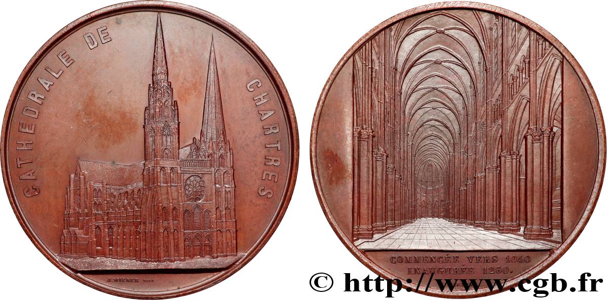 MONUMENTS ET HISTOIRE Médaille, Cathédrale de Chartres TTB+