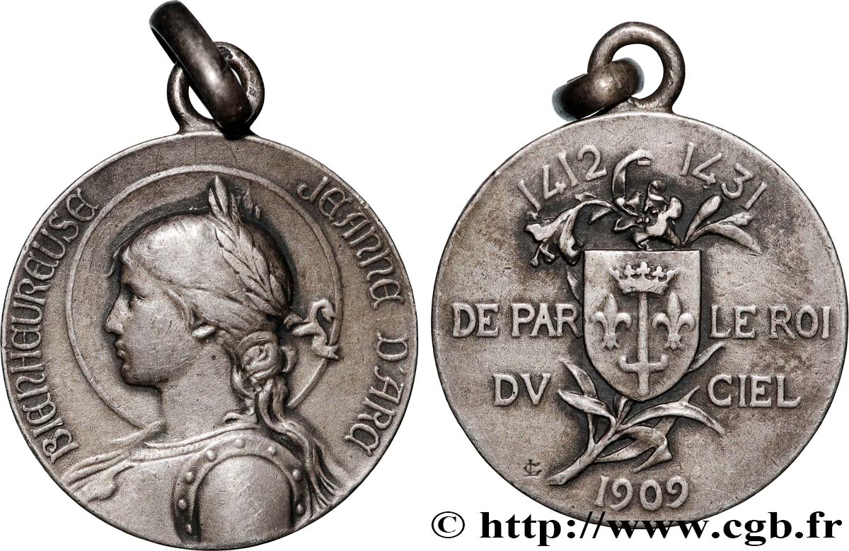 Broche ancienne a l effigie de Jeanne d arc signée Belai - Montres & Bijoux