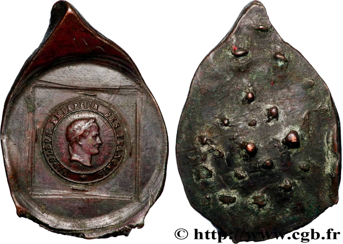 TROISIÈME RÉPUBLIQUE Empreinte en relief du médaillon centrale de la légion d’honneur TTB
