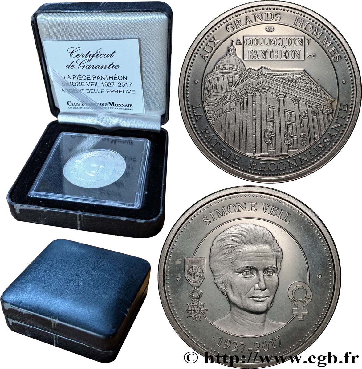 COLLECTION PANTHÉON - AUX GRANDS HOMMES Médaille, Simone Veil BE