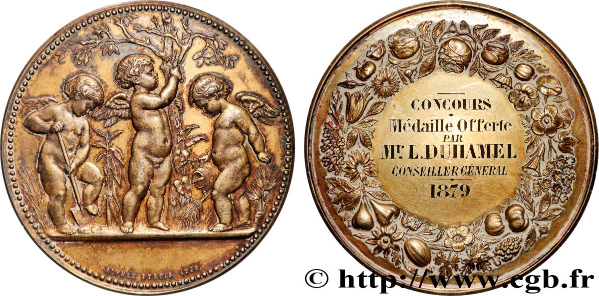 TROISIÈME RÉPUBLIQUE Médaille de concours, offerte par le conseiller général TTB+