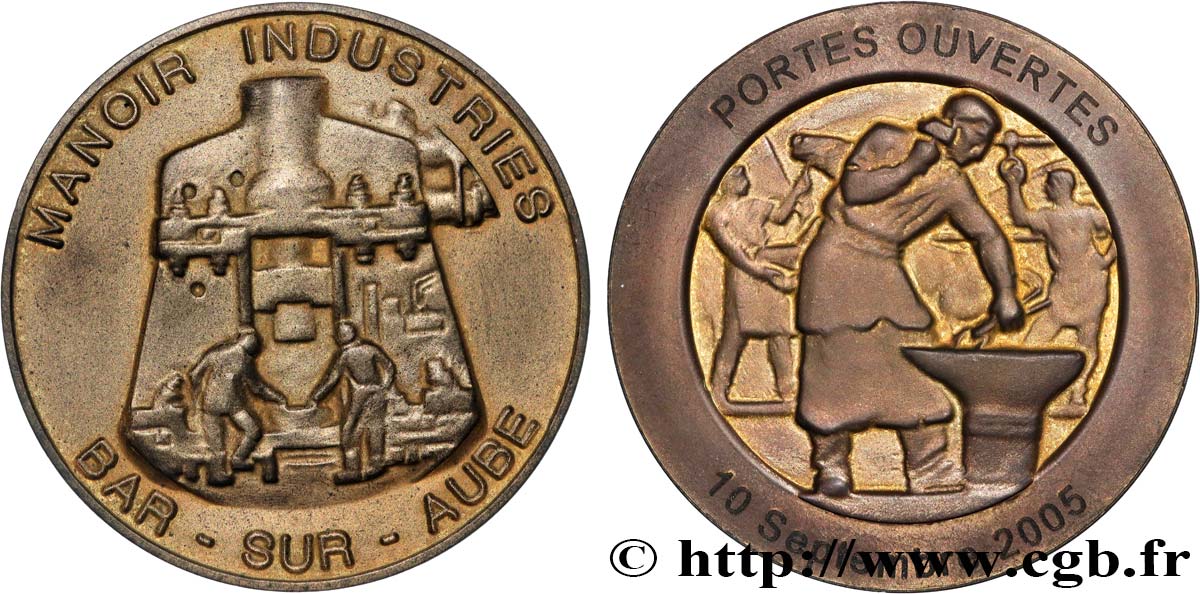 CINQUIÈME RÉPUBLIQUE Médaille, Manoir Industries, Portes ouvertes SUP