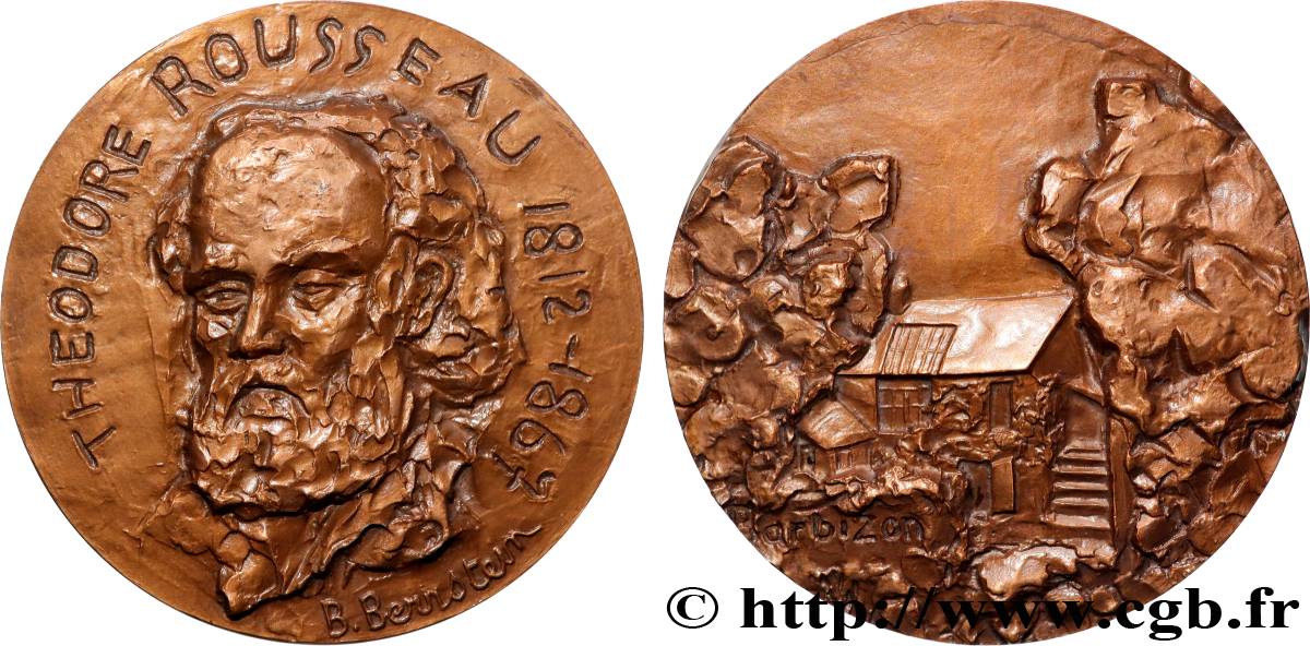 ARTISTES : GRAVEURS, PEINTRES, SCULPTEURS Médaille, Théodore Rousseau SPL