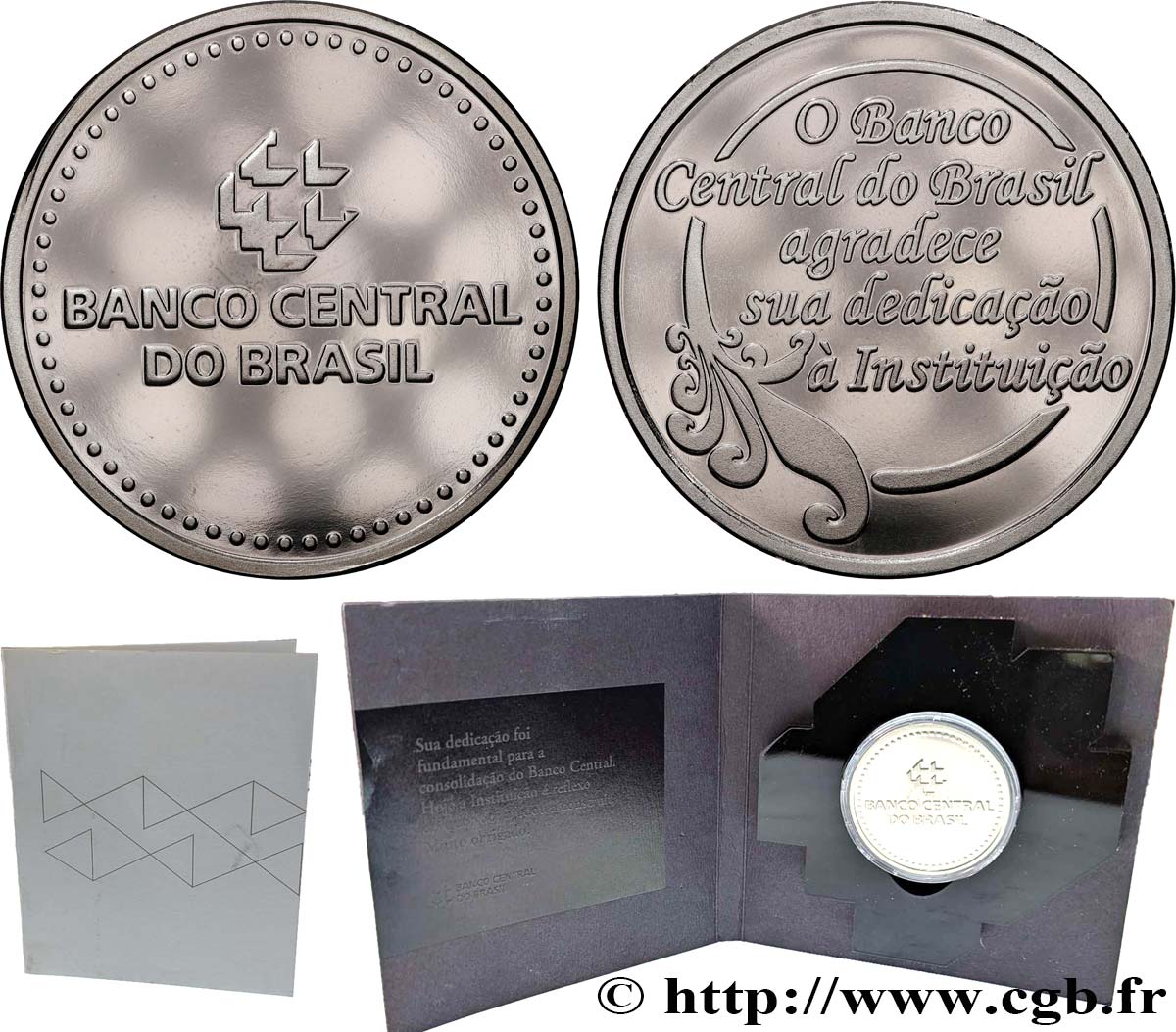 BRAZIL Médaille, Banque central du Brésil Proof set