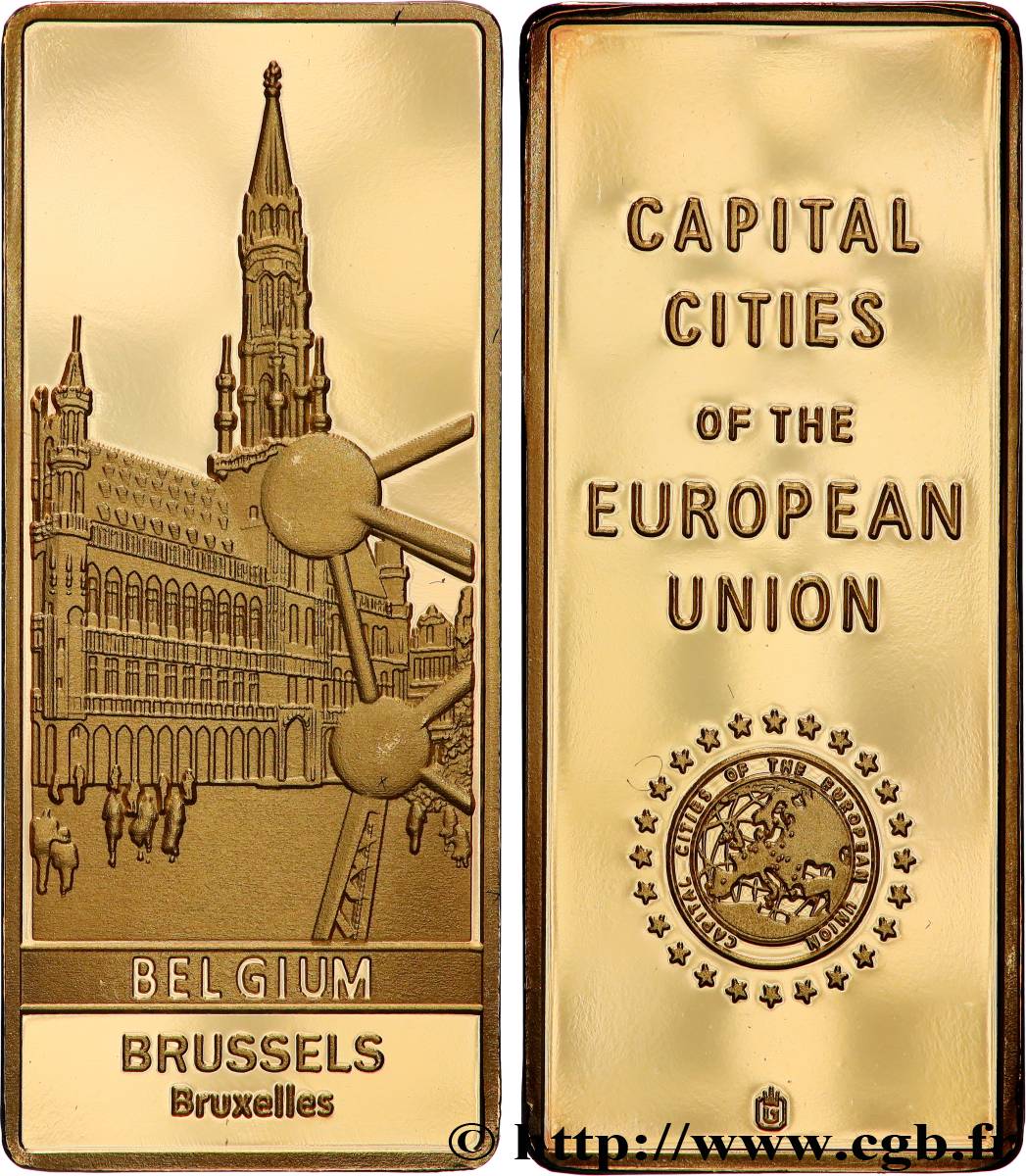 EUROPA Médaille, Capitales européennes, Bruxelles, Belgique Proof set