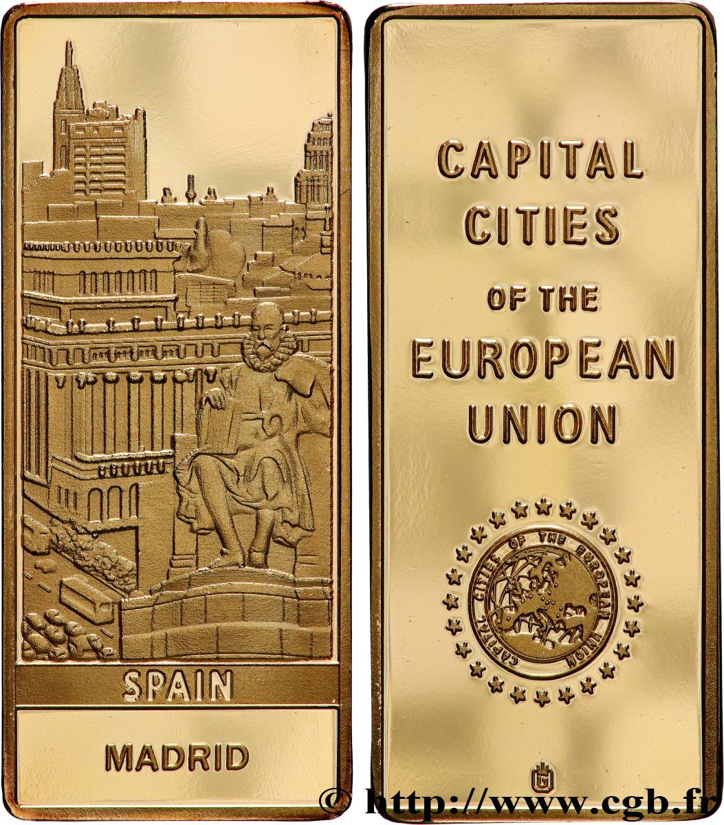 EUROPE Médaille, Capitales européennes, Madrid, Espagne BE