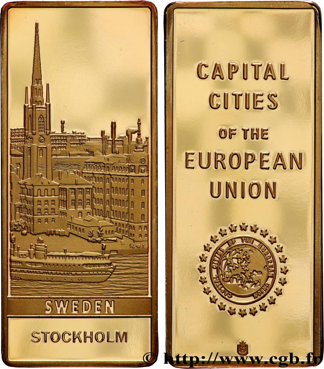 EUROPA Médaille, Capitales européennes, Stockholm, Suède BE