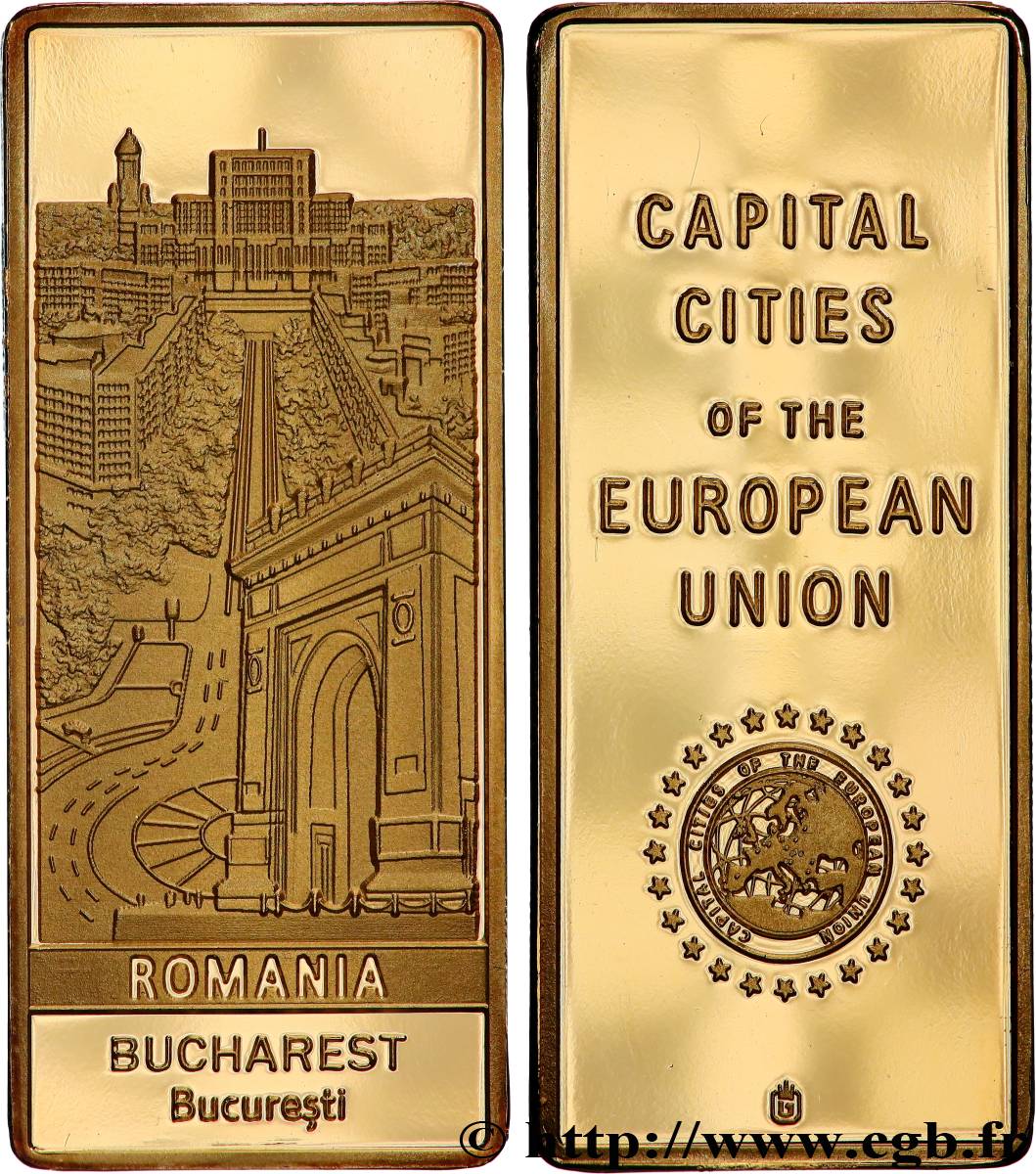 EUROPA Médaille, Capitales européennes, Bucarest, Roumanie BE