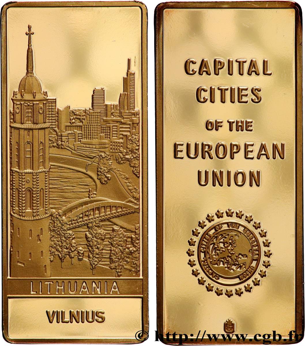 EUROPA Médaille, Capitales européennes, Vilnius, Lituanie Proof set