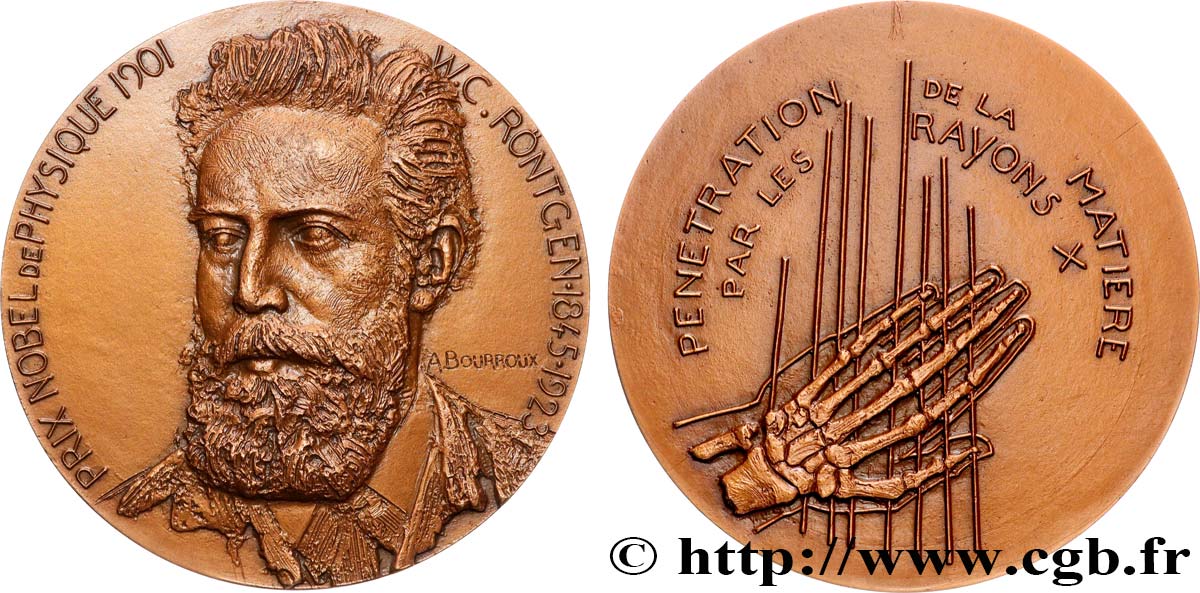 SCIENCES & SCIENTIFIQUES Médaille, Wilhelm Conrad Röntgen AU