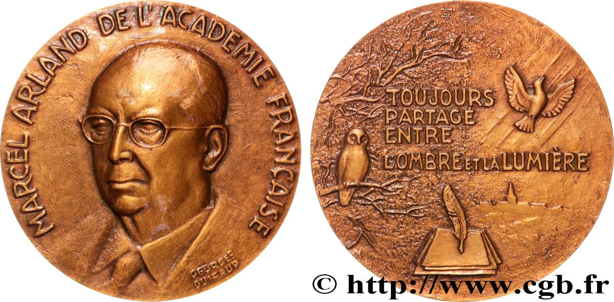 QUINTA REPUBBLICA FRANCESE Médaille, Marcel Arland SPL