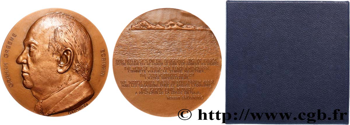 ENGLAND Médaille, Graham Greene MS