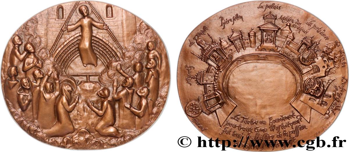 MÉDAILLES RELIGIEUSES Médaille, Mystère de la Passion EBC