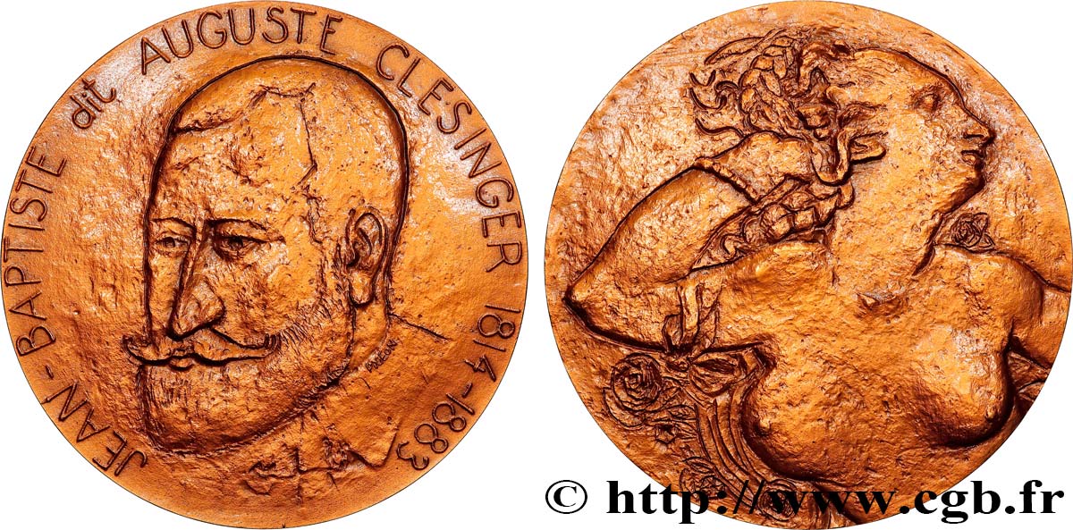 ARTISTS : MUSICIANS, PAINTERS, SCULPTORS Médaille, Jean-Baptiste Clésinger MS