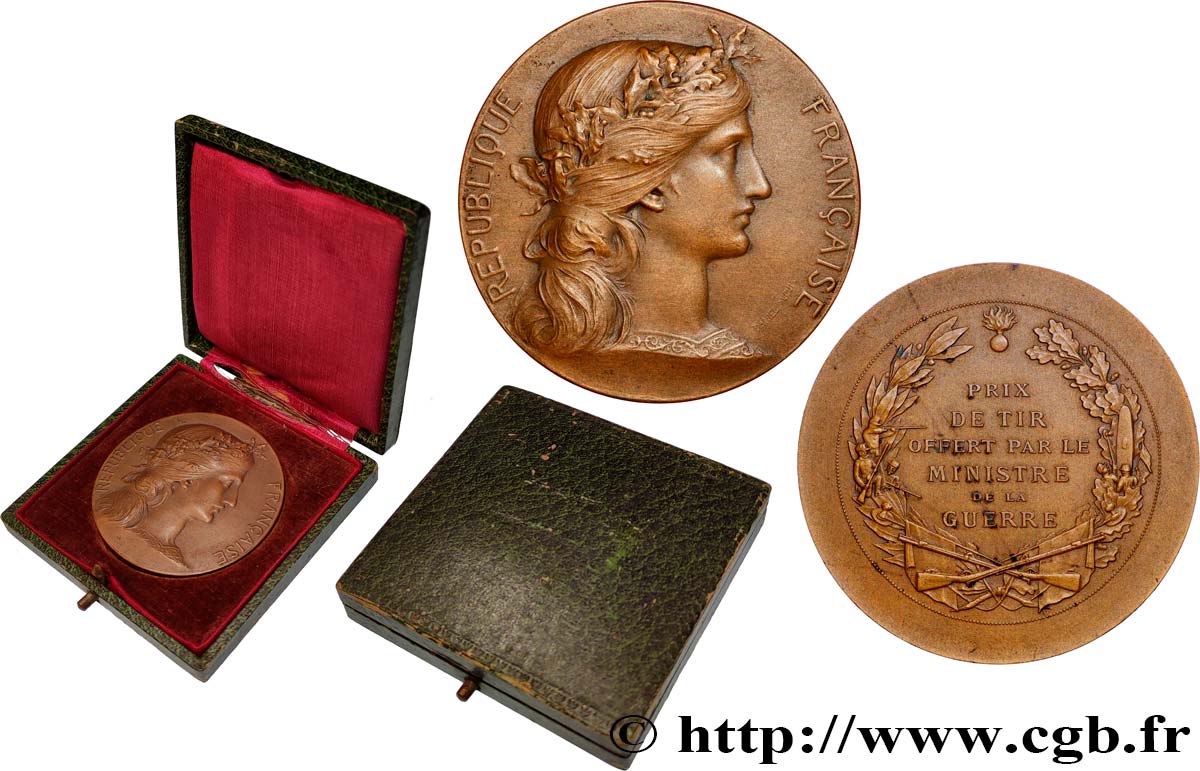III REPUBLIC Médaille, Prix de Tir AU/AU