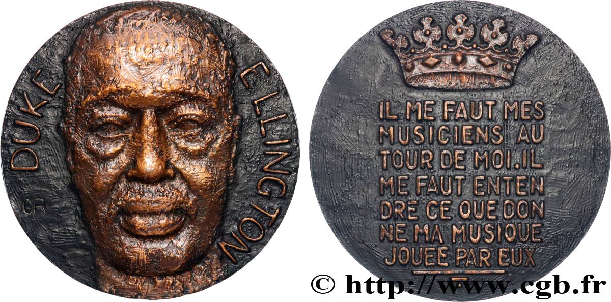 ARTISTES : MUSICIENS, PEINTRES, SCULPTEURS Médaille, Duke Ellington AU