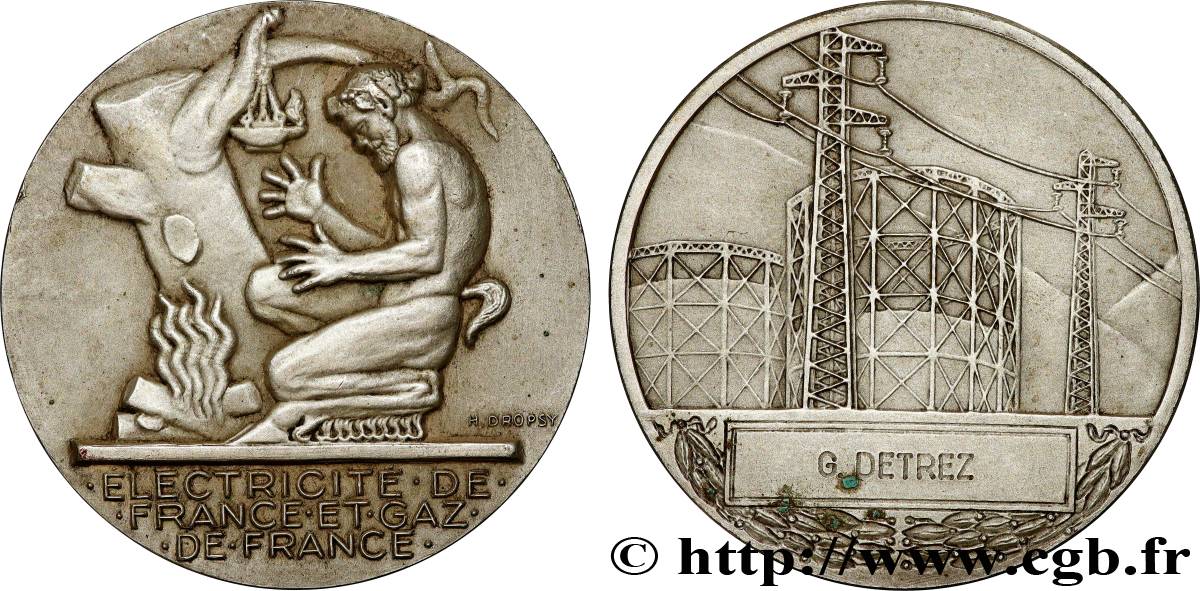 V REPUBLIC Médaille de mérite EDF / GDF AU