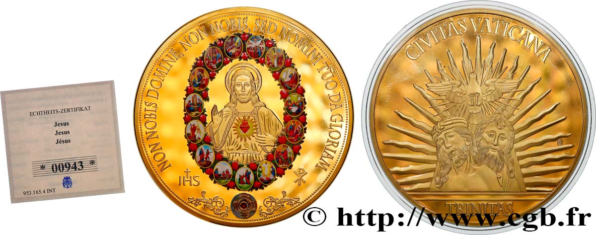 RELIGIOUS MEDALS Médaille, Jésus Proof set