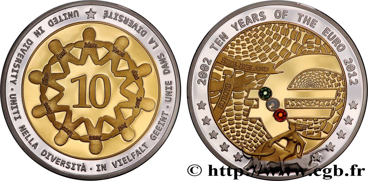 EUROPA Médaille, 10 ans de l’€uro, Irlande Proof set