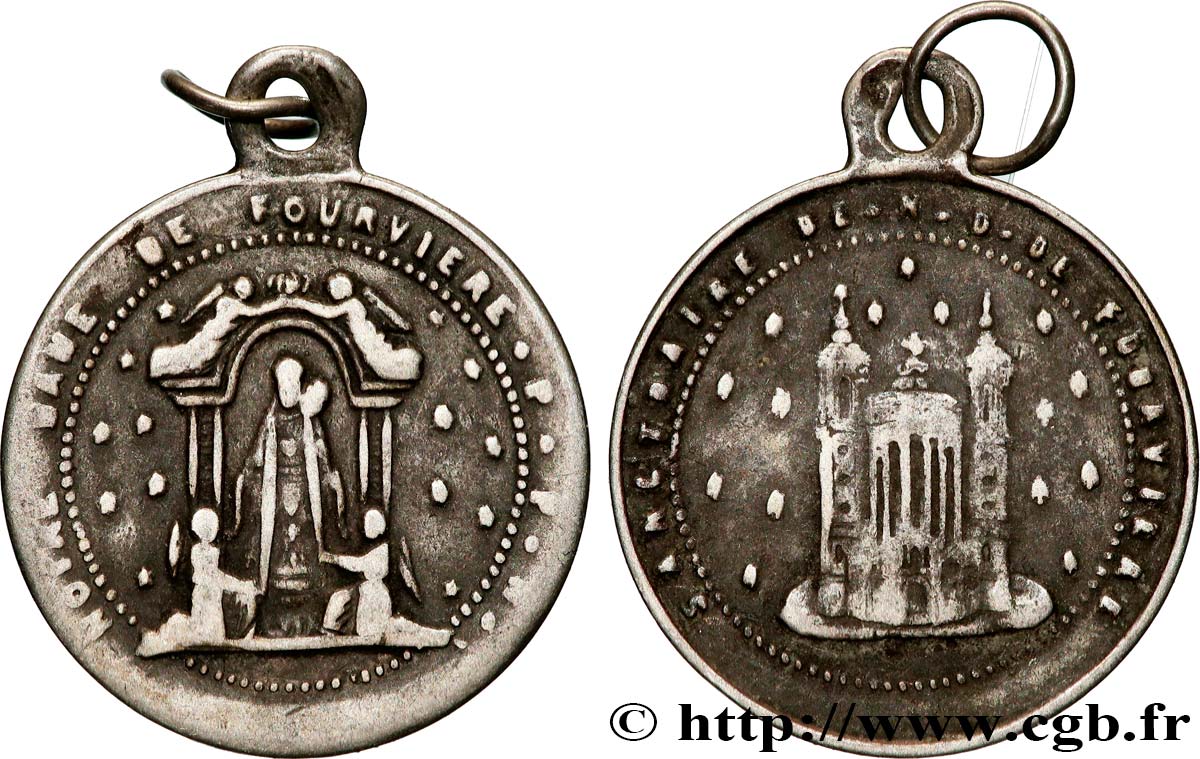 MÉDAILLES RELIGIEUSES Médaille, Basilique Notre-Dame de Fourvière VF