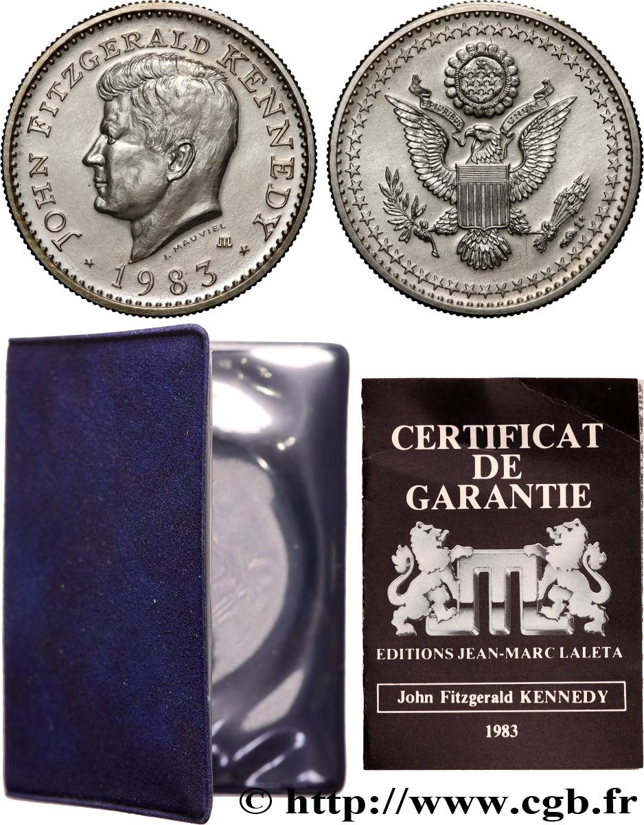 UNITED STATES OF AMERICA Médaille, 20e anniversaire de la mort de John Fitzgerald Kennedy AU