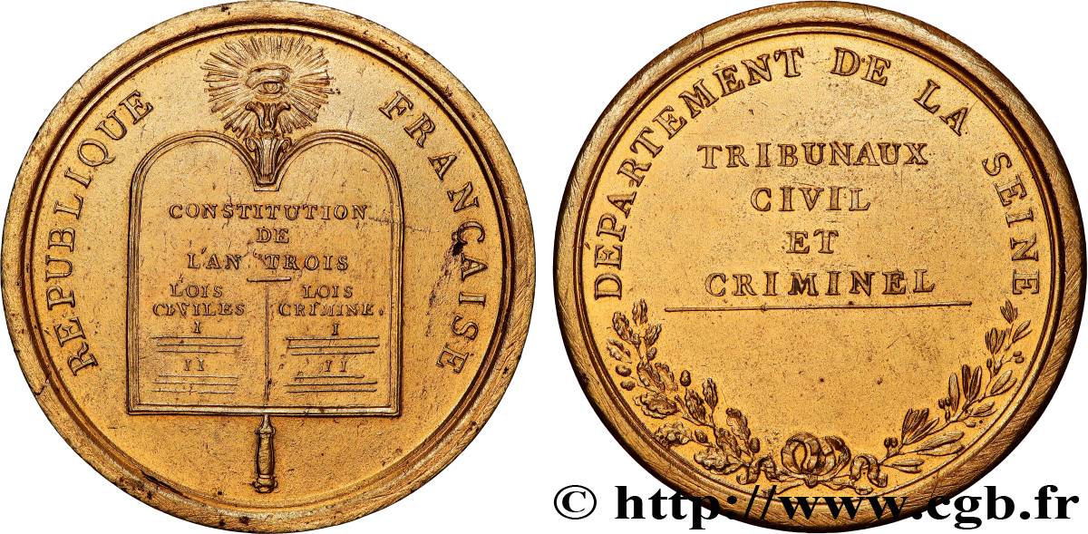 DIREKTORIUM Médaille des juges, Tribunaux civil et criminel fVZ