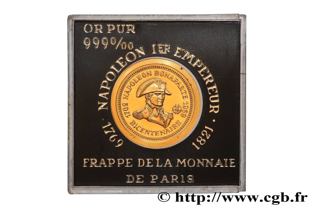 V REPUBLIC Médaille, Bicentenaire de la naissance de Napoléon Ier AU