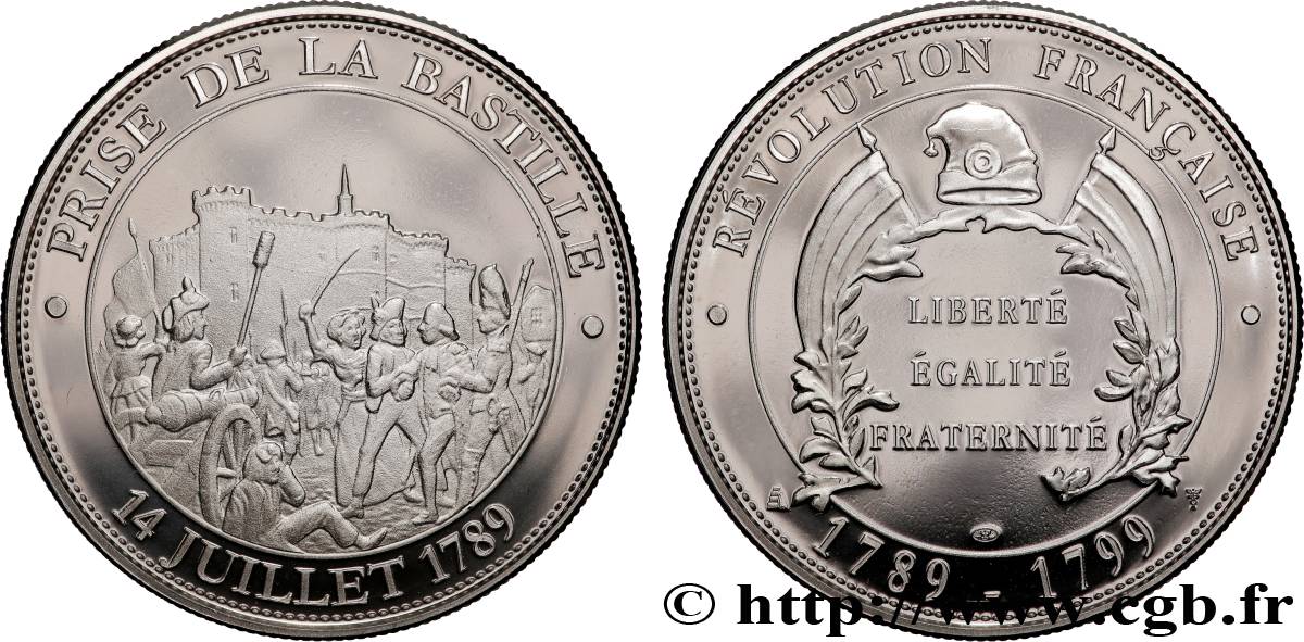 QUINTA REPUBBLICA FRANCESE Médaille, Prise de la Bastille MS