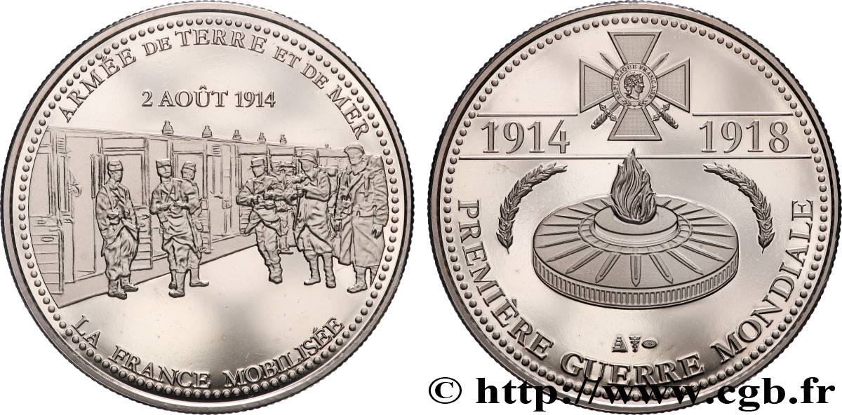 FUNFTE FRANZOSISCHE REPUBLIK Médaille commémorative, La France mobilisée VZ+