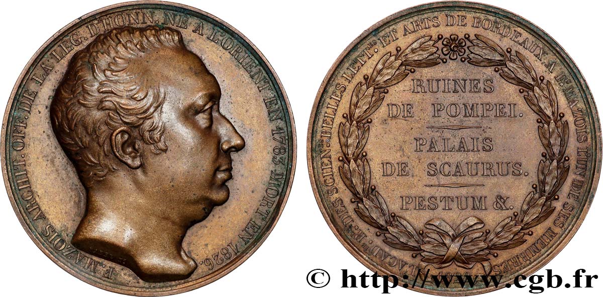 CARLOS X Médaille, François Mazois EBC